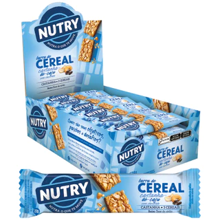 Barra De Cereal Nutry Castanha de Caju com Chocolate Cx 24 Unidades 528g - Nutrimental
