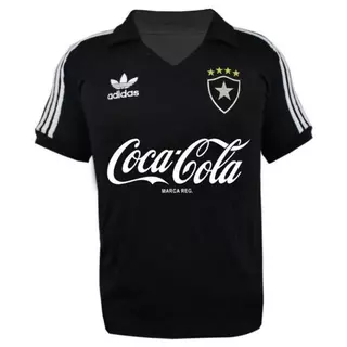 Camisa Botafogo Retrô 1988 Coca Cola Preta
