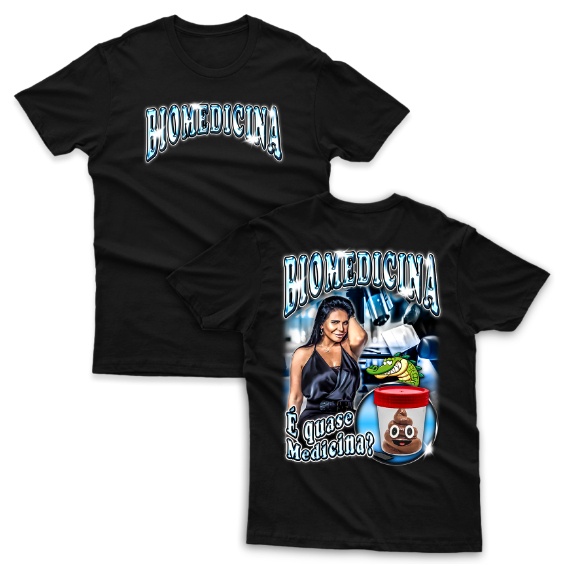 Camiseta meme biomedicina frente/costas