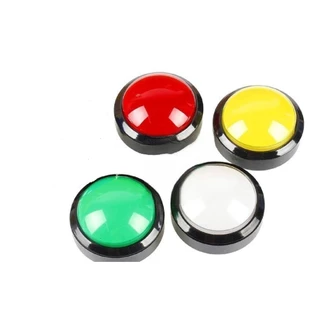 Botão Para Fliperama Arcade 60mm Diâmetro Concavo Led