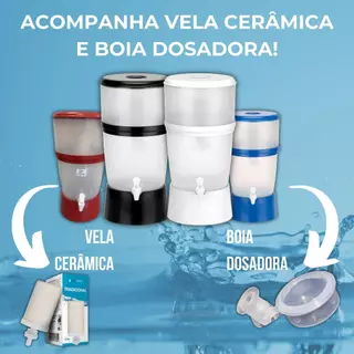 Filtro de Agua Bebedouro Agua Grande com Vela e Boia Montado INMETRO