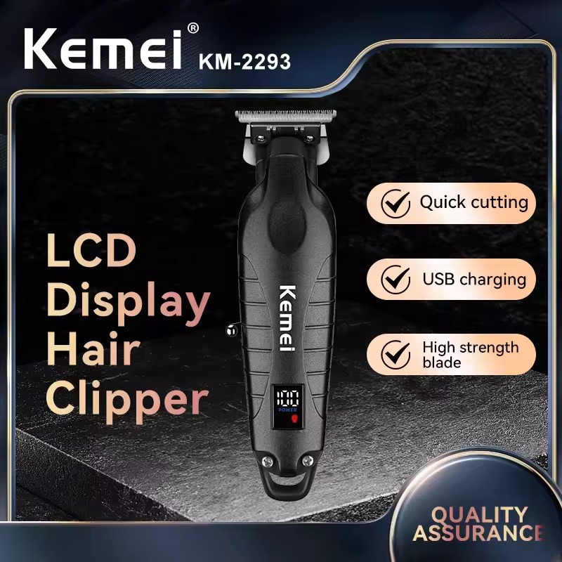 Maquina De Acabamento Profissional Kemei Original KM-2293 Display