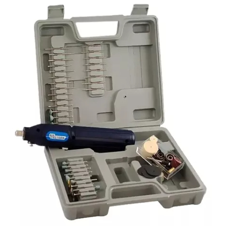 Mini Micro Retifica Esmeril Manual Elétrica Completa 62 Pçs | Shopee Brasil