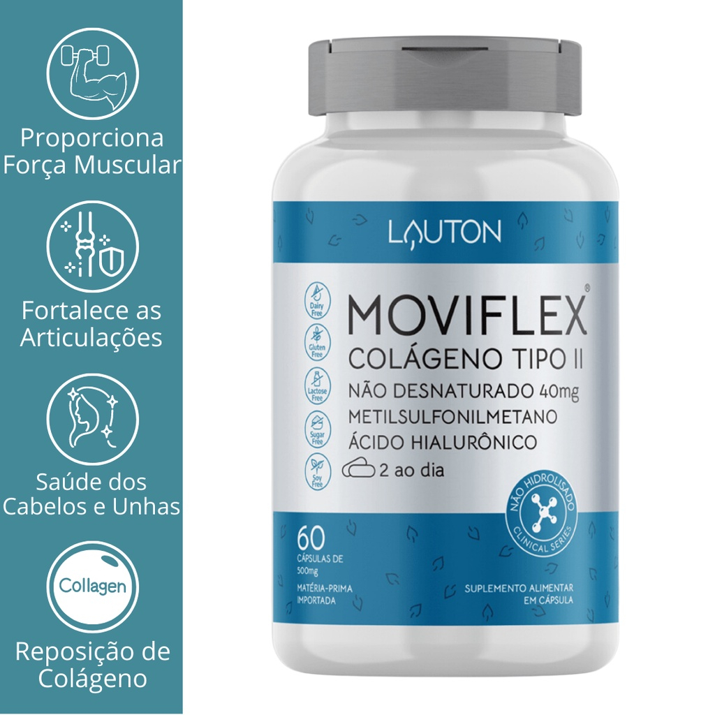 MOVIFLEX COLAGENO TIPO II 500MG 60CAPS - LAUTON | Shopee Brasil