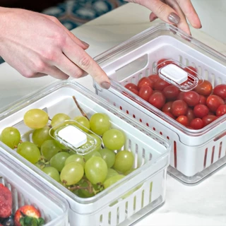Organizador de Geladeira Clear Fresh 2 Litros Organiza e Decora