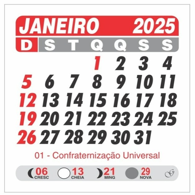 100x Jogos 5x5 - Mini Calendário 2025 - Harumi BR
