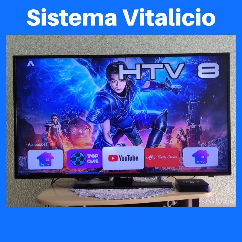 Smart Box Tv 4k Vitalicio Sistema Hᴛᴠ H8 Atualizado 5G | Shopee Brasil