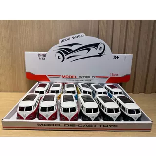 Carrinho de Ferro Miniatura Coleção Carro Antigo Kombi Combe