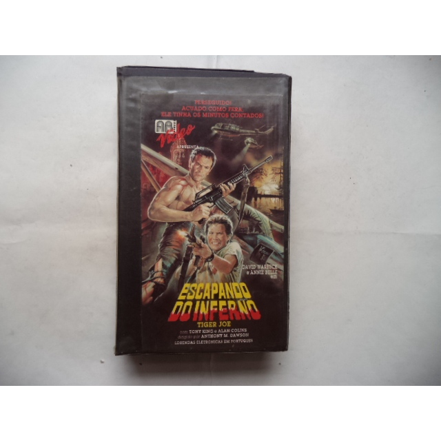 Fita Vhs Escapando do Inferno Original Legendado David Warbeck Annie Belle ação