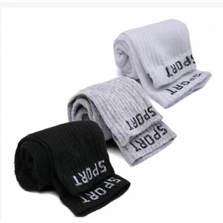 KIT 12 Pares De Meias Cano Alto SPORT ALGODÃO meia branca cano alto meia cano alto meia cano alto masculino meia cano baixo meia cano longo meia cano medio