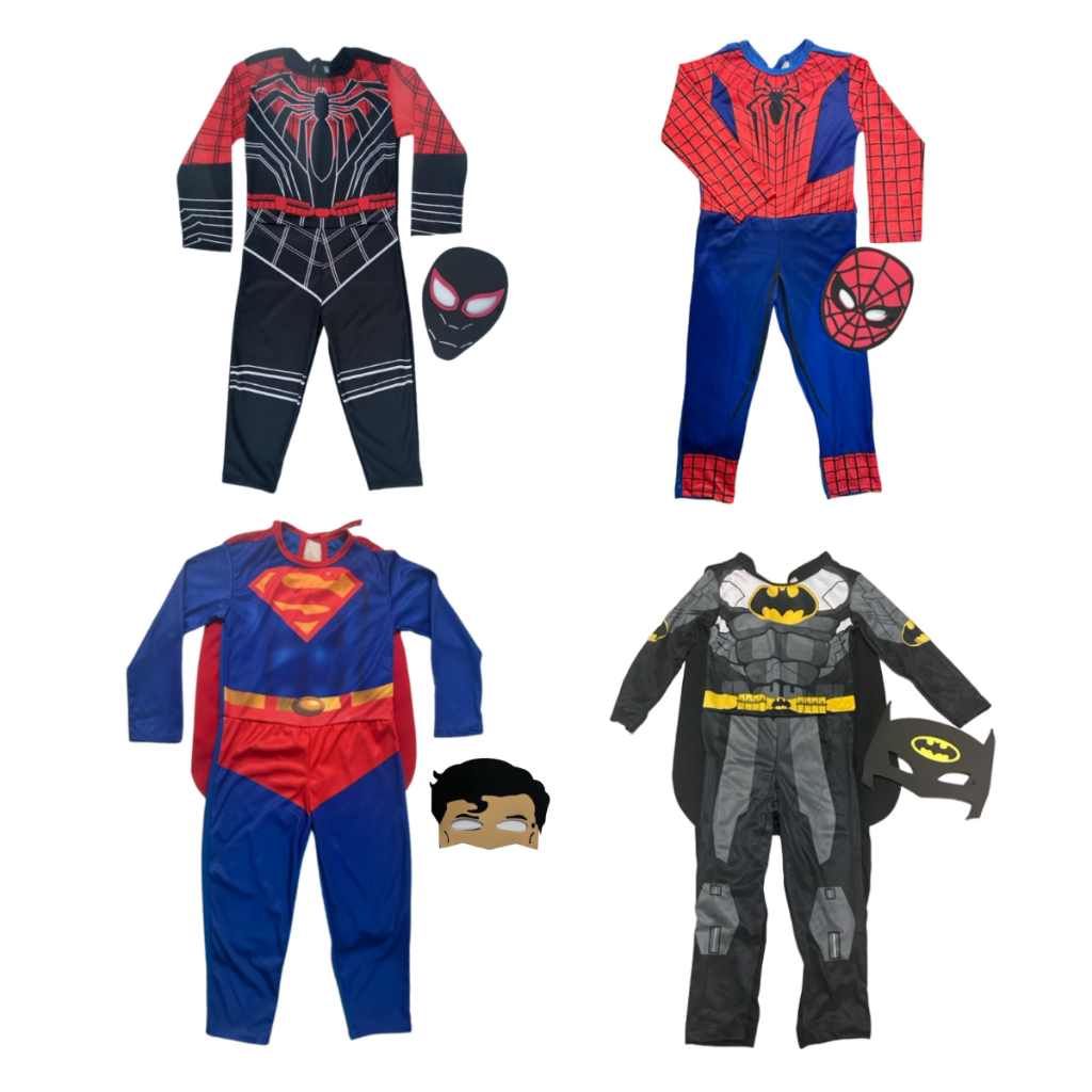 Roupa Fantasia Macacão Infantil Super Herói Menino Longa Batman Homem ...