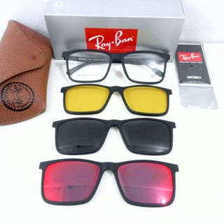 Armação para grau ou descanso + 3 clip on solar quadrado masculino novo