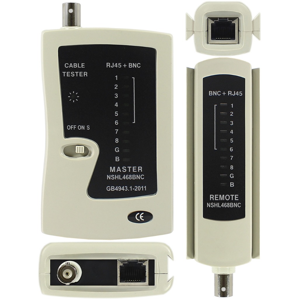 Testador de Cabos para Rede Lan BNC RJ45 RJ11 WH-468B - GC | Shopee Brasil