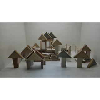 Blocos de montar em MDF - Casinha