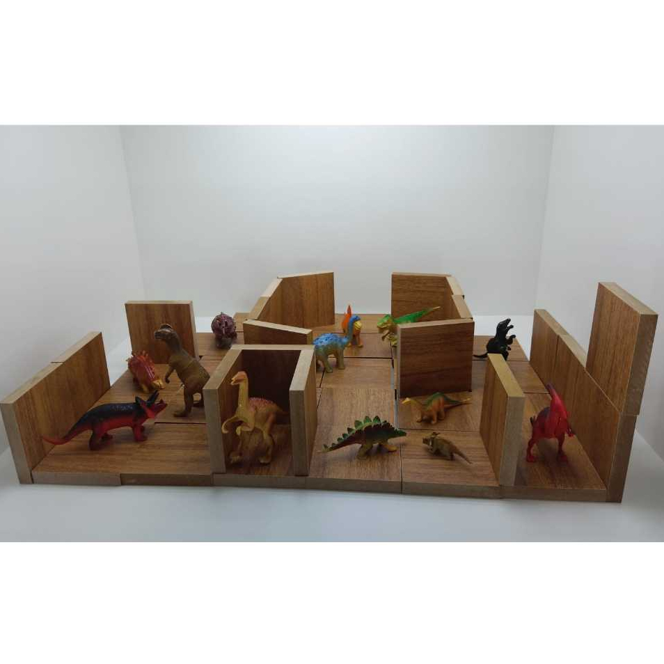 Blocos de montar em MDF - Dinossauros