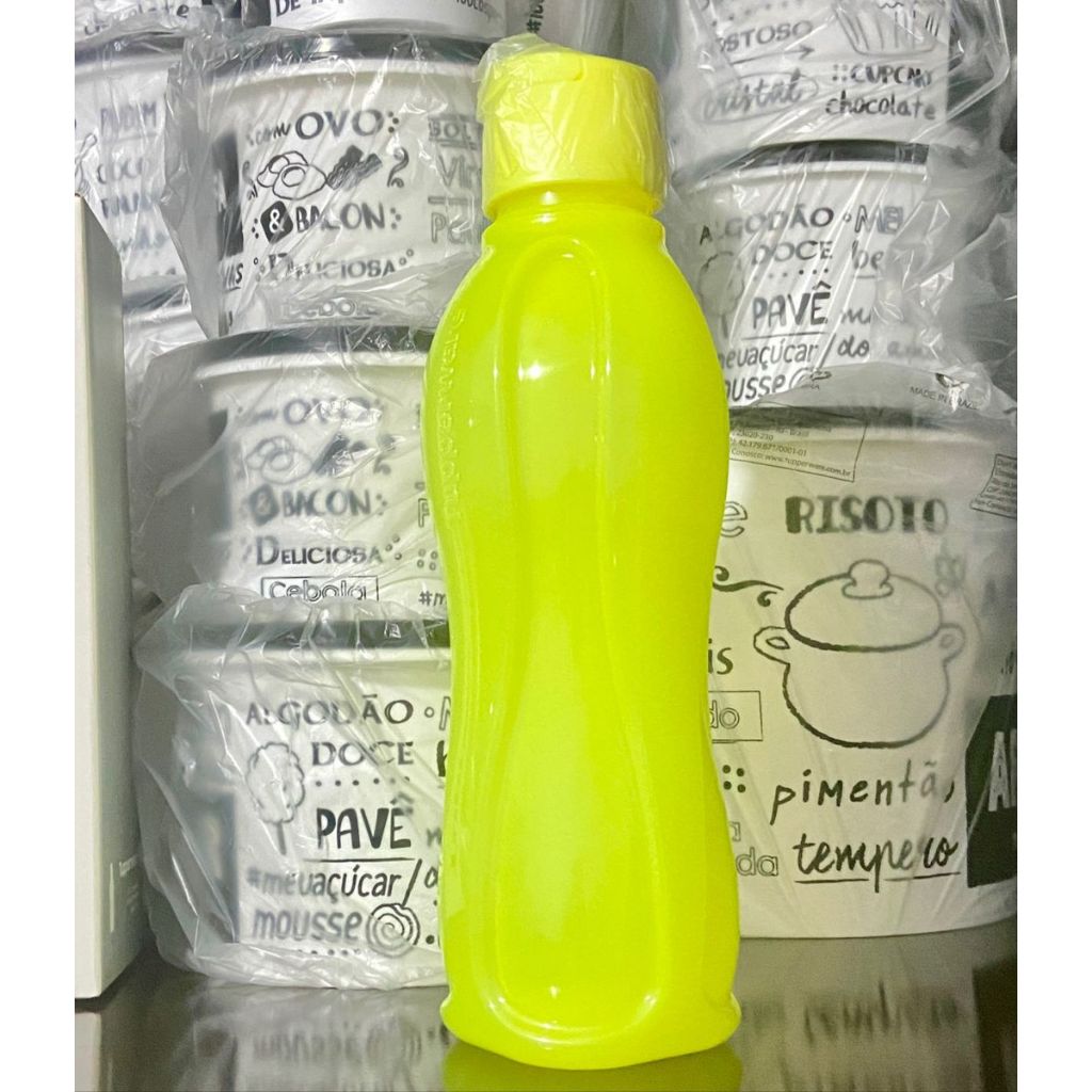 Garrafa Eco Tupper plus 1 Litro verde Neon Tupperware | Shopee Brasil