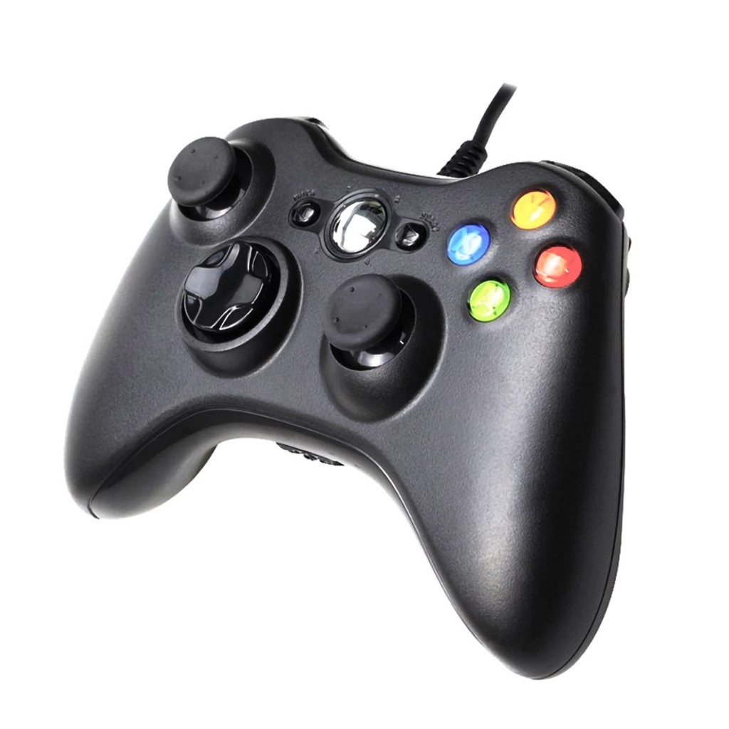 Controle De Xbox 360 ou Play Com Fio Usb Para Video Game e PC/ Fat E Pc Joystick Jogo