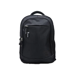 Estilo simples tema preto grande capacidade quatro zíper mochila de moda funcional masculina