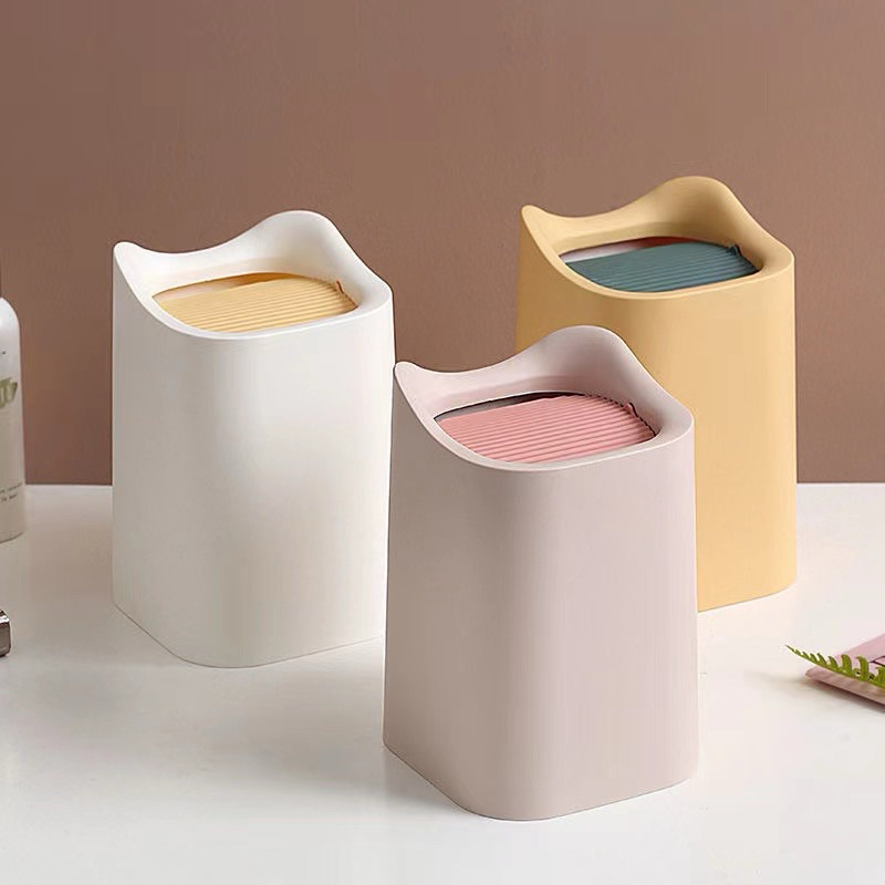 Lixeira De Mesa/mini/Cesto De Papel/Tubo De Armazenamento Estudante