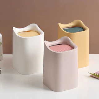 Lixeira De Mesa/mini/Cesto De Papel/Tubo De Armazenamento Estudante