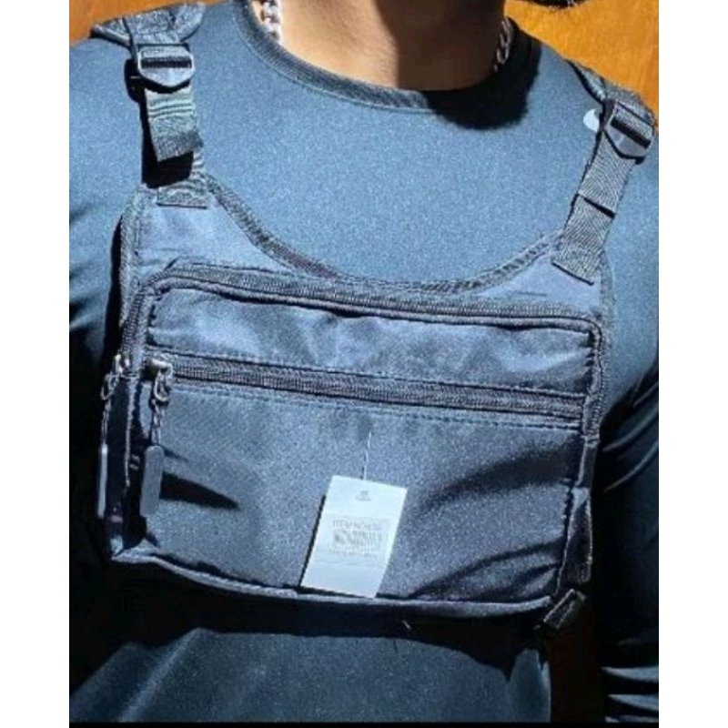 Colete Esportivo Bolsa Masculino Peitoral Tendência Uso Externo ...