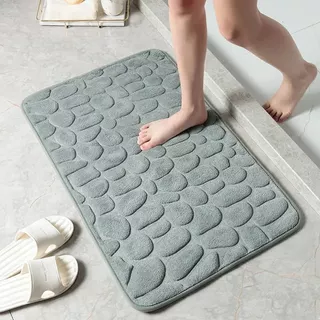 KIT Tapete Paralelepípedos Soft para Banheiro, Sala e Quarto Diversas Cores Antiderrapante Super Macio
