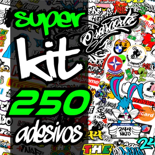 Kit 250 Adesivos Pernalonga 244 Grau Dichava Osascorte Carro Bike Moto