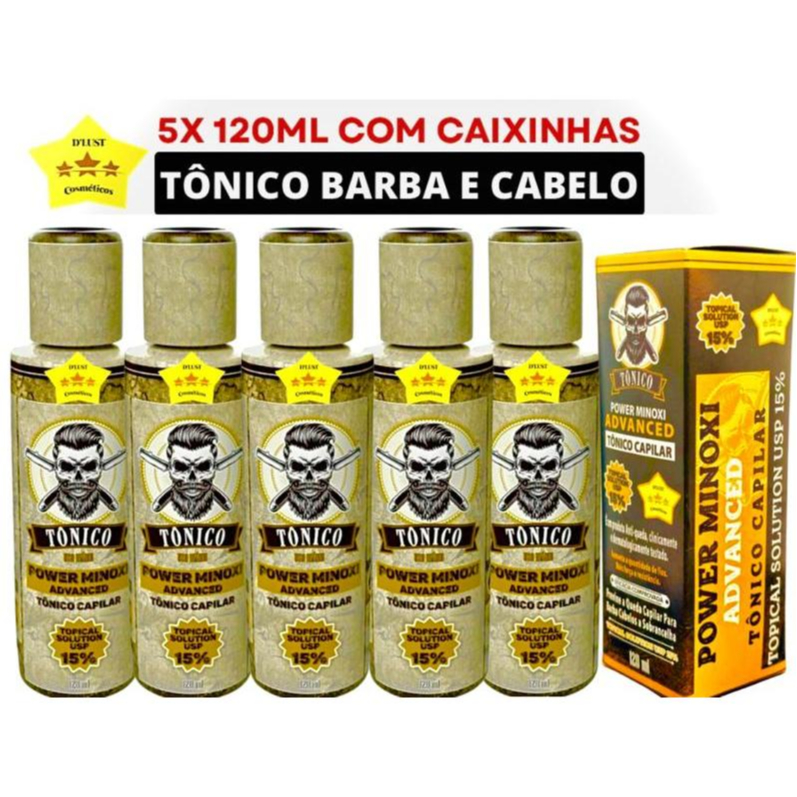 Kit 5 Barber PowerMino 120ml