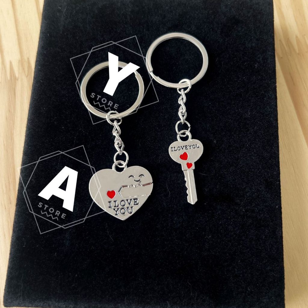 Chaveiro Coração+Chave Namorados Duas Partes | Shopee Brasil