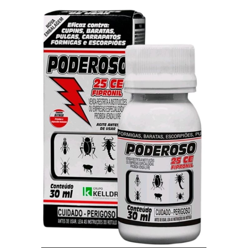 Poderoso 25CE Contra Formiga Escorpião Barata Cupim 30 ml