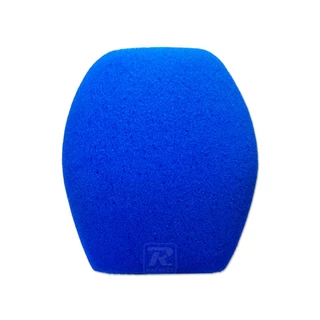 Espuma Protetora Triangular Para Microfone De Mão Com Ou Sem Fio Reduz Puff - Azul