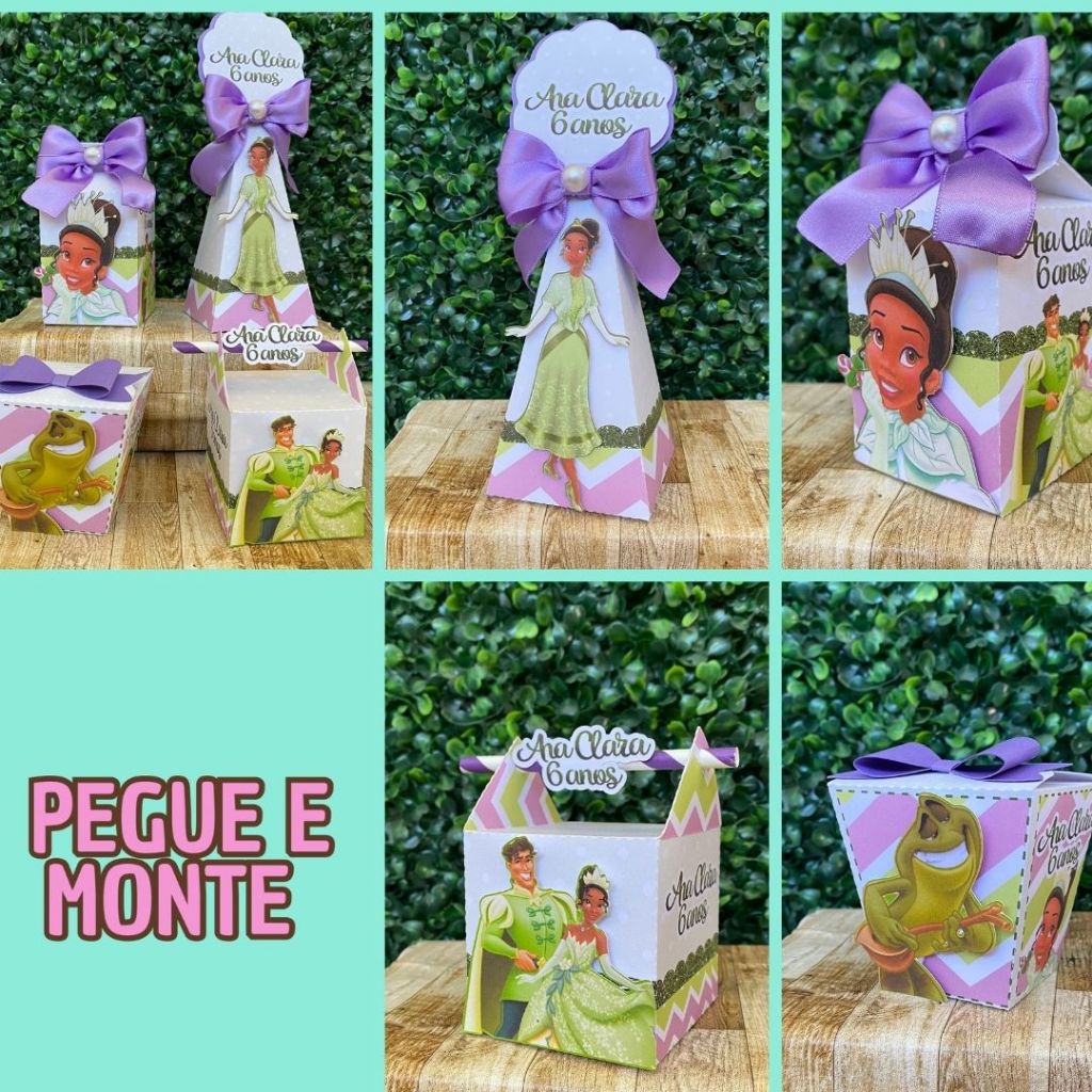Kit Festa PEGUE E MONTE A princesa e o Sapo - Tiana Personalizados ...