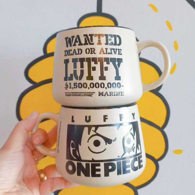 CANECA MOMA LUFFY ONE PIECE LANÇAMENTO 500ML CERÂMICA GEEK NERD ANIME OFICIAL PERSONAGEM