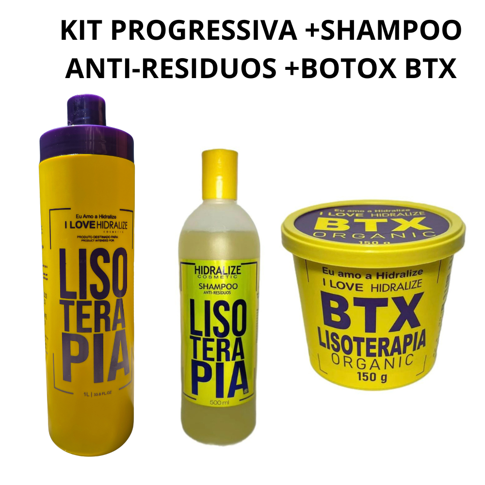 Progressiva Lisoterapia Sem Formol 1 lt + Botox BTX Orgânico 150g ...