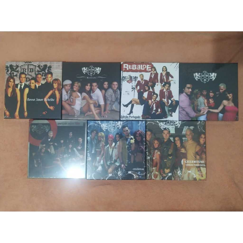 RBD Coleção Fan Box RBD Rebelde 7 CDs - Novo | Shopee Brasil