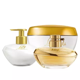 Kit 2 Perfume + Creme Hidratante Lily Feminino