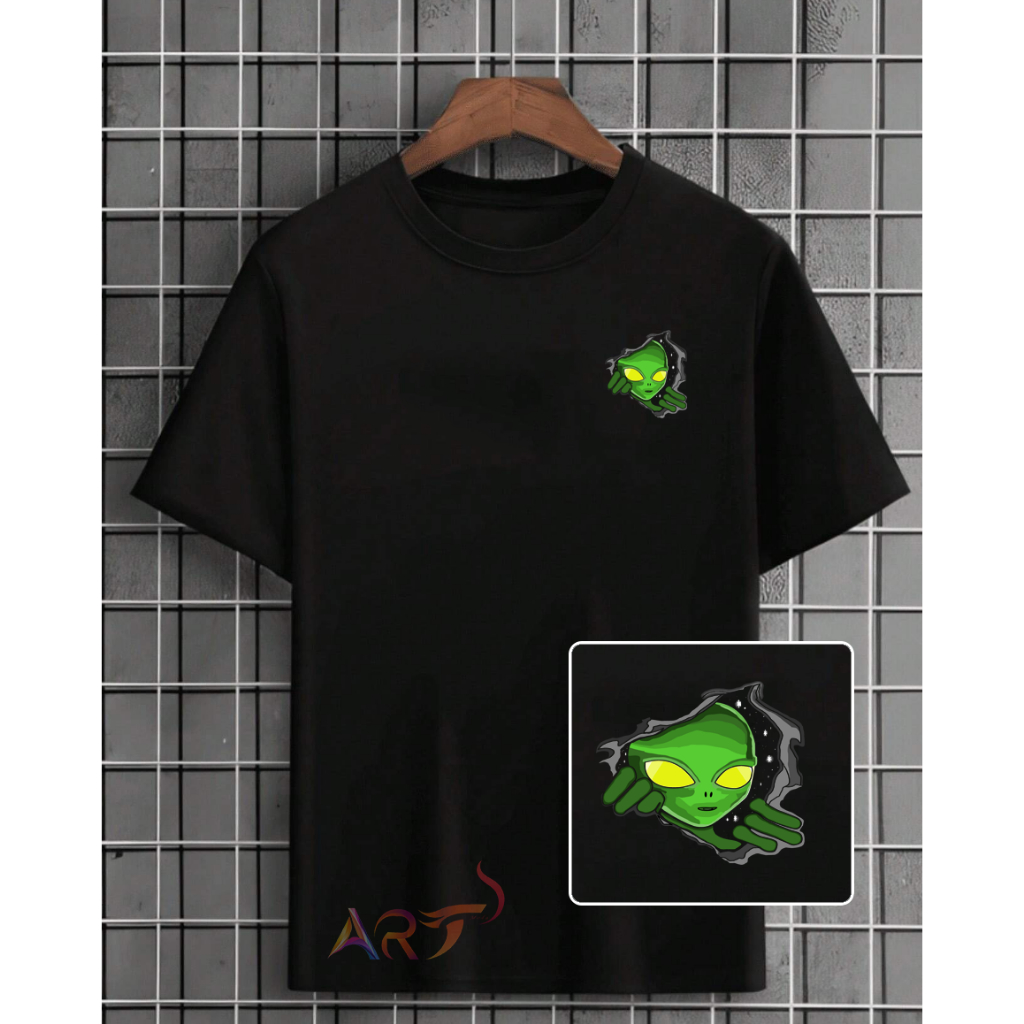 Camisa Camiseta Masculina Basica Blusa Streetwear 100% algodão Alien