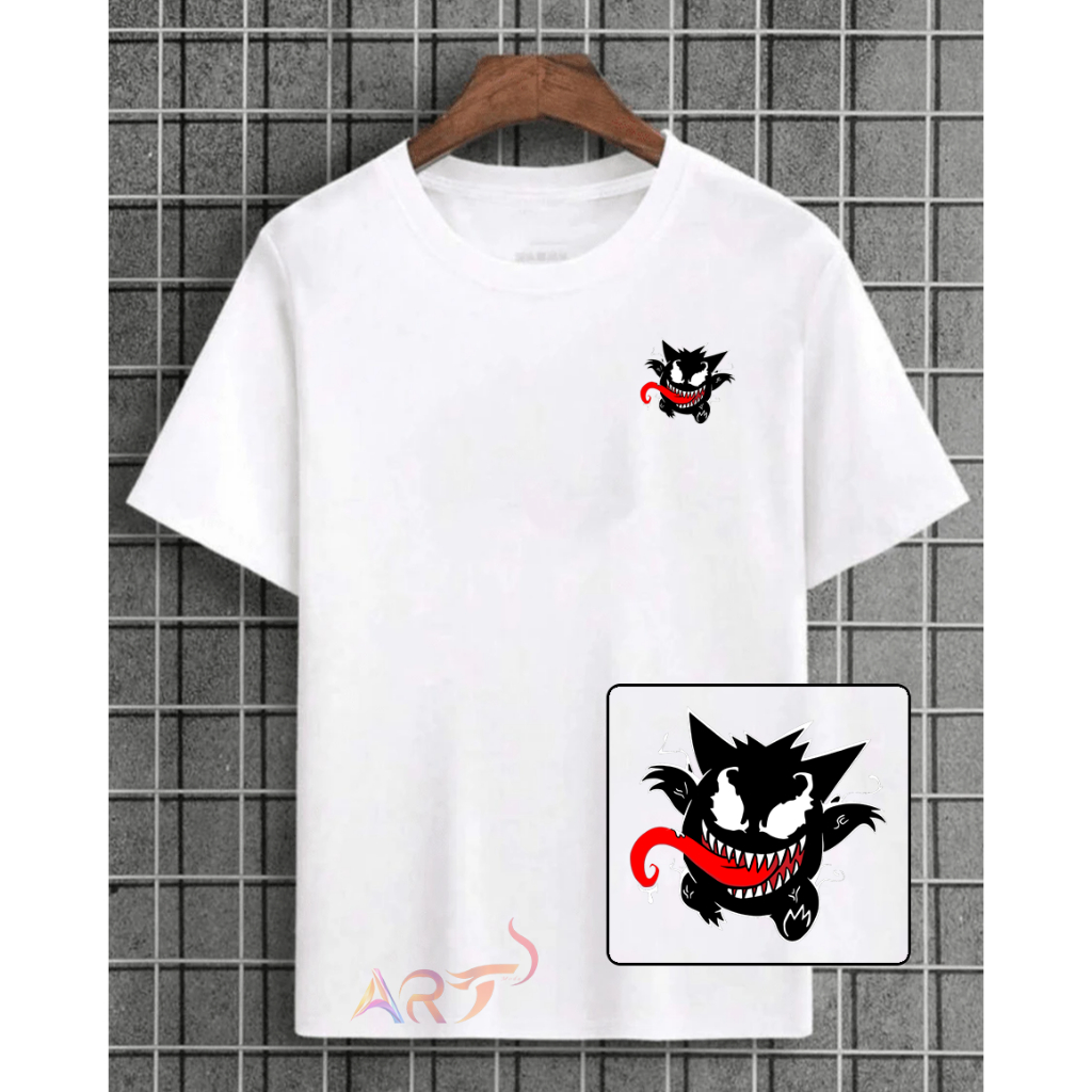 Camisa Camiseta Masculina Basica Blusa Streetwear 100% algodão Gengar Venom