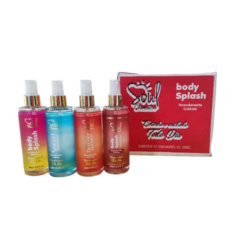 Body Splash Box 12 Unidades Desodorante Colônia Perfume Deo Colônia ...