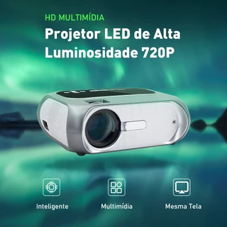 LCD home theater Cinza projector 720p Espelhamento Wi-fi sem Fios T7