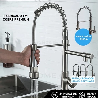 Torneira Cozinha Gourmet Spray Misturador Monocomando