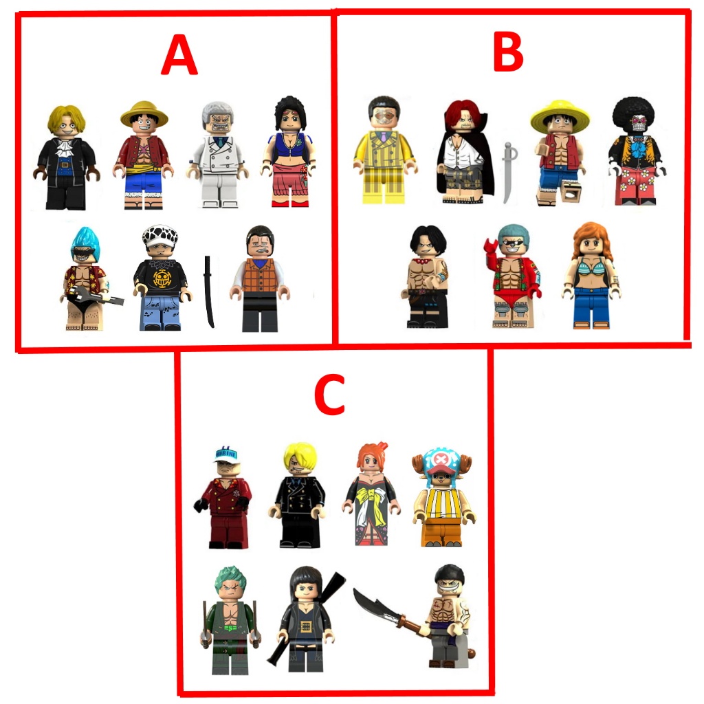 ONE PIECE CHOPPER'S 7個セット Kit com 7 bonecos One Piece - diversos modelos (Luffy, Chopper