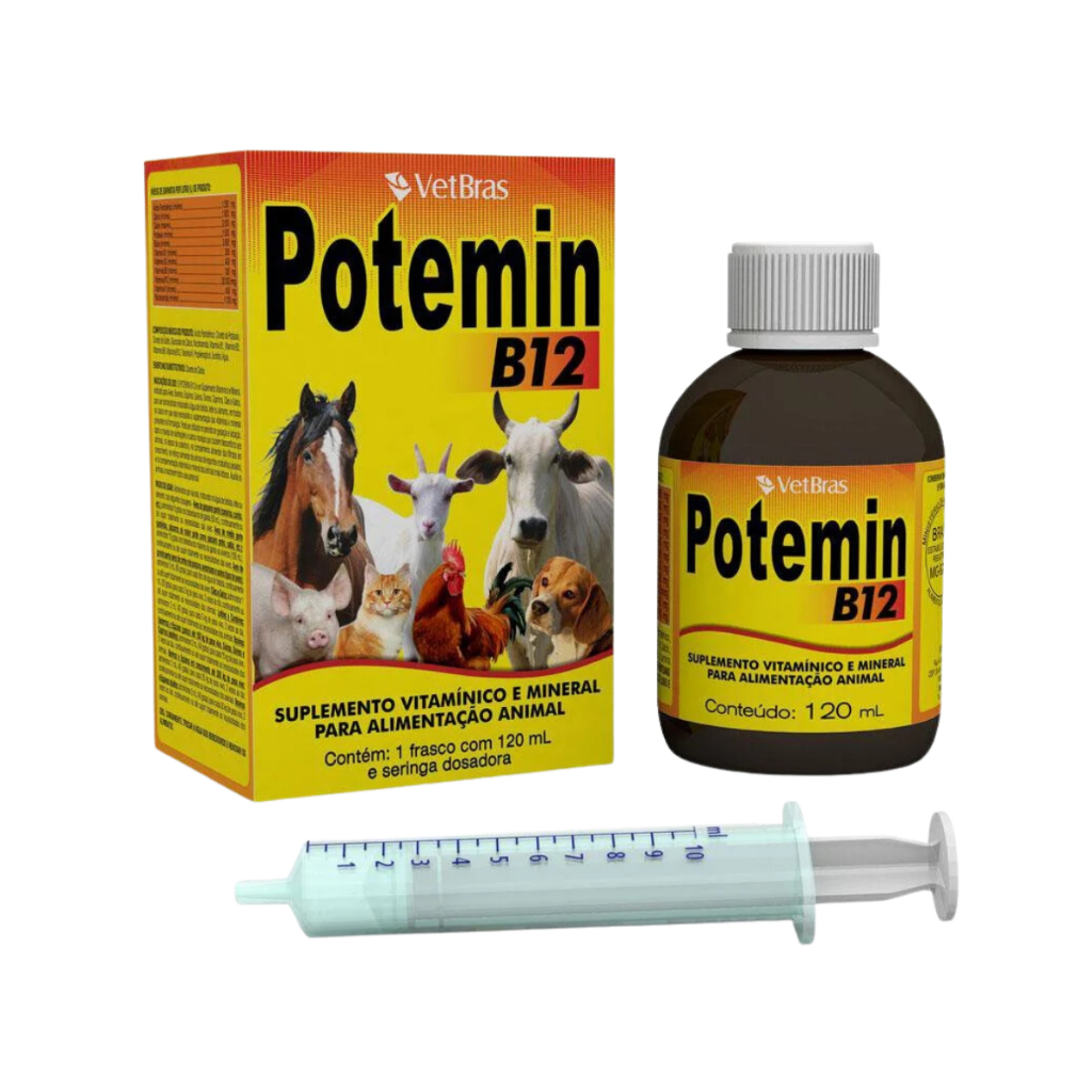 Vitamina Para Cachorro e Gato Potemin B12 120ml | Shopee Brasil
