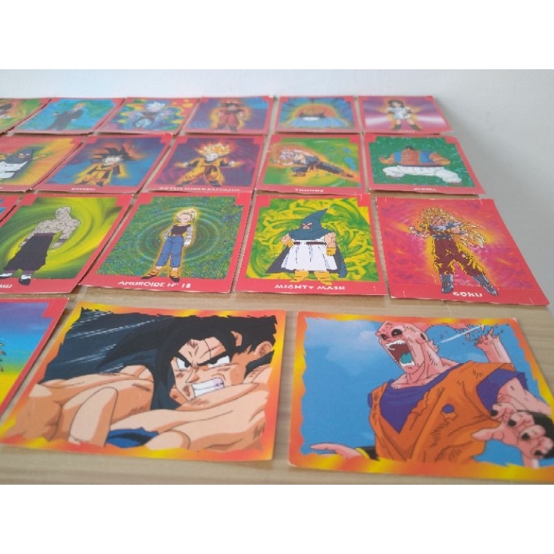 Dragon Ball Z lote c/ 35 figurinhas antigas nacionais | Shopee Brasil