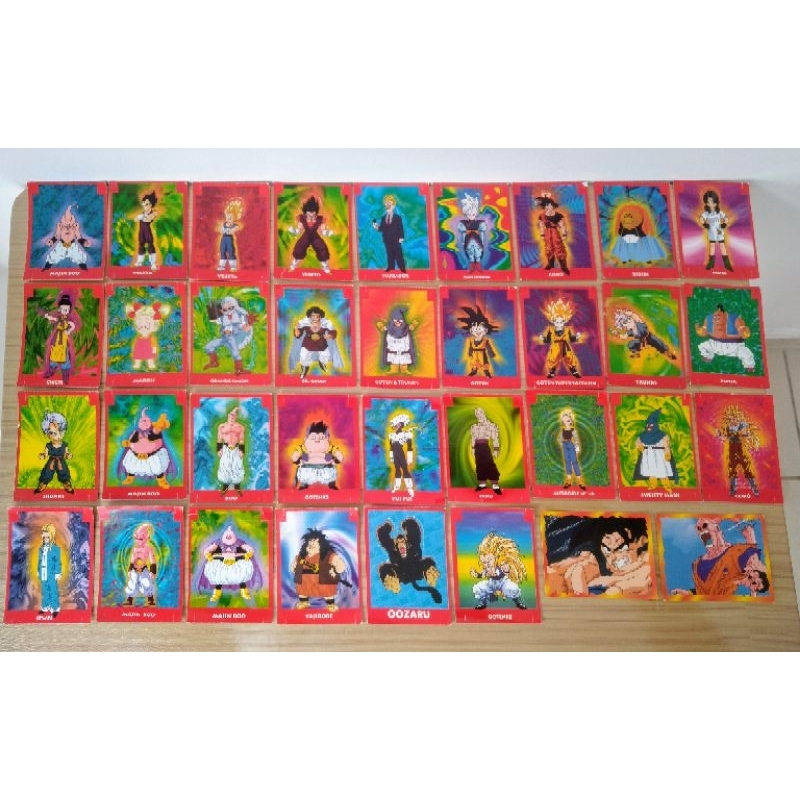 Dragon Ball Z lote c/ 35 figurinhas antigas nacionais | Shopee Brasil