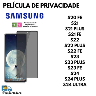 Película De Privacidade 3D Vidro Anti Spy Para Samsung S10 LITE S10E S20 S20 FE S21 S21 FE S21 PLUS S22 S22 FE S22 PLUS S23 S23 FE S23 PLUS S24 S24 PLUS