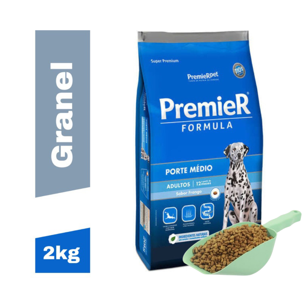 Ração Para Cachorro Premier Pet Adulto Porte Médio 2kg - Ração Cachorro ...