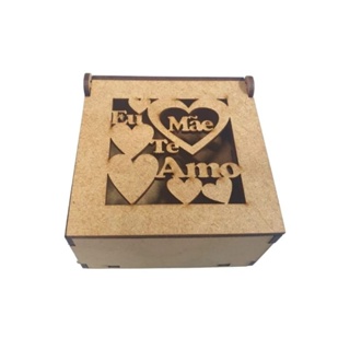 10 Caixinhas MDF Personalizadas Dia das Mães em Oferta na Shopee