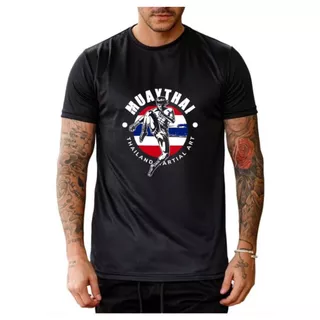 Camisa básica camiseta DRY FIT para treino academia corrida musculação personalizada luta Muay Thai Thailand Martial Art masculina feminina gola redonda unissex