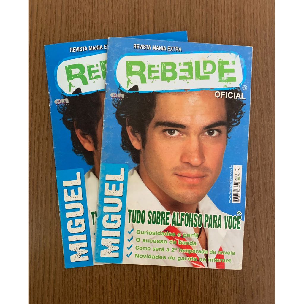 Revista Mania Extra Rebelde Oficial RBD nº 3 - Miguel - Alfonso Herrera ...